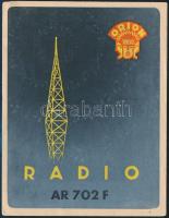 1958 Orion rádió használati utasítás + jótállási jegy