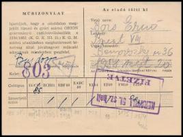 1958 Orion rádió használati utasítás + jótállási jegy