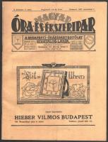 1927 Magyar Óra-, és Ékszeripar. V. évf. 17. sz. 1927. szept. 1. Szerk.: Márkisohn Benő. Korabeli reklámokkal. Papírkötés, 445-472 p.