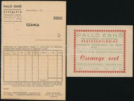 4 db Palló ecet címke, illetve számla