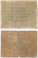 1848. 5Ft "Kossuth bankó" vörösesbarna + 1848. 10Ft "Kossuth Bankó" "BÜNTET...