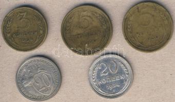Oroszország 1924-36. 3k (1x), 5k (2x), 20k (2x) klf T:2/3,3