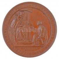 Ausztria 1865. Bécsi Egyetem 500. évfordulója Br emlékérem VNIVERSITAS LITTERARVM VINDOBONENSIS CONDITA A RVDOLPHO IV / IN MEMORIAM SECVLI V FRANCISCO IOSEPHO I IMPERATORE. Szign.: Carl Radnitzky (166,86g/79mm) T:1-,2 kis ph. / Austria 1865. 500th Anniversary of Vienna University Br commemorative medal in case. Sign.: Carl Radnitzky (166,86g/79mm) T:AU,XF small edge error