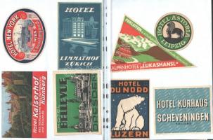 48 db háború előtti bőröndcímke