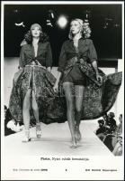 cca 1973 5 db MTI divatfotó, feliratozva, 21×27 cm