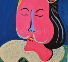 Molnár János (?-): Salvador Dali. vegyes technika, papír, jelzett, 53×40 cm