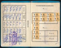 1980 Nagytétényi Chinoin SE fényképes tagsági igazolványa