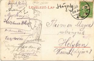 1908 Győr, Royal szálloda, park. W. L. (?) 54. (EK)