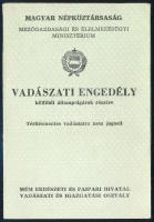 1990 Bp., A Magyar Népköztársaság által kiadott vadászati engedély külföldi állampolgár részére
