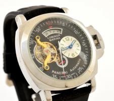 Panerai Luminor Marina automata karóra, kaucsuk szíjjal, igényes gyűjtői replika, nem használt, műkö...
