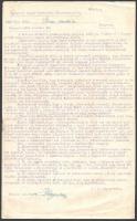 1919 Kézi aláírással hitelesített másolat 1919. novemberéből, amelyben a Tanácsköztársaság bukása után a budapesti főparancsnokság megtiltja a katonai egységeknek az önhatalmú rekvirálásokat, jó állapotban, 1p