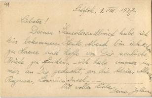 1927 Siófok, hidroplán a strand fölött. photo