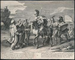 Jean Audran (1667-1756): 4 db rézmetszet illusztráció 15x20 cm