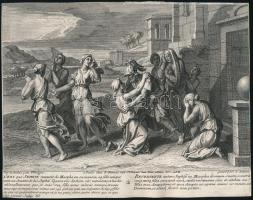 Jean Audran (1667-1756): 4 db rézmetszet illusztráció 15x20 cm