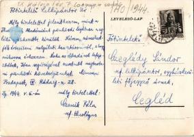 1944 Budapest VIII. Kálvin tér, A Budapesti Református Theológiai Akadémia régi épülete, üzletek, Ro...