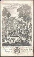 Richard Blome (1635-1705): 2 vadászat témájú metszet a The Gentleman's Recreation (1696) c. kön...