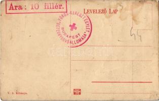 Budapest X. Kőbánya, Tüzér laktanya + " Vörös-Kereszt Egylet betegnyugvó állomása Budapest&quot...