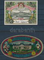 7 klf dekoratív címke 4 db stecklapon