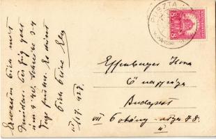 1927 Jászfelsőszentgyörgy, Jekelfalussy-Gosztonyi kastély, kúria. Hátoldalon Gosztony Aladárné Ameli...