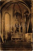 1912 Csorvás, Római katolikus templom, belső a főoltárral. W. L. (?) 641. (EK)