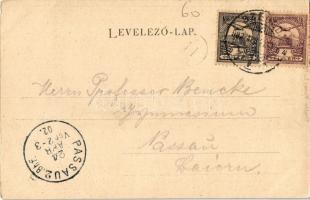 1902 Szeged, Kossuth Lajos sugárút, villamos, üzletek. Kiadja Várnay L. (EK)