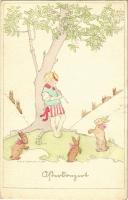 1929 Oster / Easter art postcard. WEAG Nr. 7. s: Mela Koehler