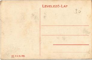 Barcs, Dráva-parti részlet, Vasútállomás, vagonok, DDSG uszályok. W. L. Bp. 2382. 413. (EK)