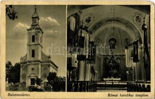 1943 Balatonederics, Római katolikus templom, belső, automobil (EM)
