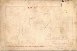 Mohács, Hajóállomás, gőzhajó. W. L. Bp. 4961. Kiadja Pollák Róbert (r)