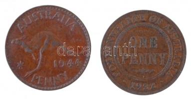 Ausztrália 1922-1944. 1p Br (2xklf) T:2
Australia 1922-1944. 1 Penny Br (2xdiff) C:XF