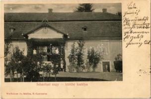 1900 Nagykürtös, Velky Krtís; Sebastiani Vilmos kastélya. Kiadja Wertheimer Zs. / castle (EK)