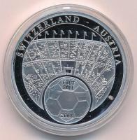 2008. "Futball 2008. Görögország / Svájc - Ausztria" festett, ezüstözött réz emlékérme tan...