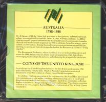 Nagy-Britannia 1988. 1p-1Ł 7klf db, "Ausztrália" szettben T:BU Eredeti csomagolásban!
