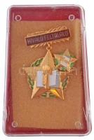 ~1960. Kiváló Feltaláló Arany fokozata zománcozott kitüntetés miniatűrrel, eredeti tokban T:1-,2