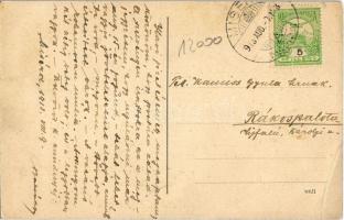 1913 Misérd, Mischdorf, Nové Kosariská (Dénesdtorcsmisérd, Dunajská Luzná); Fő utca, Evangélikus tem...