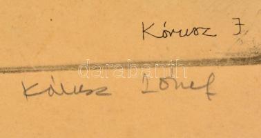 Kórusz József (1927-2010):A veszprémi vár. Rézkarc, papír-karton, jelzett, 28×38 cm