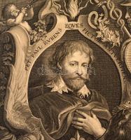 1658 Erasmus Quellinus (1607-1678) Peter Paul Rubens és Anthony van Dyck portréja. Paulus Du Pont ut...