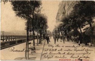1905 Budapest V. Korzó, villamos