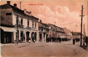 1916 Tornalja, Tornaalja, Tornala; Fő utca, Weisz Mihály, Dezső Gusztáv üzlete. Kiadja Friedman Herman / main street, shops (EB)