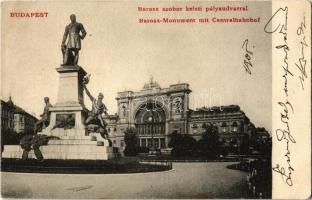 Budapest VII. Baross szobor, Keleti pályaudvar