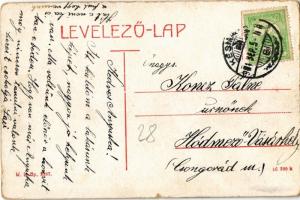 Késmárk, Kezmarok; Thököly tér, Thököly vár, kastély, Állami polgári fiú és felső kereskedelmi iskol...