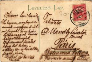 1907 Zilah, Zalau; Fő tér, Terge József üzlete, csendőr. Molnár Lajos kiadása / main square, shops, ...