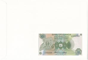 Uganda 1982. 5Sh borítékban, alkalmi bélyeggel és bélyegzéssel T:I
Uganda 1982. 5 Schilling in enve...