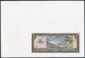 Salvador 1980. 1C borítékban, alkalmi bélyeggel és bélyegzéssel T:I
Salvador 1980. 1 Colón in envel...