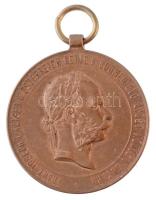 1873. Hadiérem Br katonai érdemérem mellszalag nélkül T:1- Hungary 1873. Military medal Br medal without ribbon C:AU  NMK.: 231.