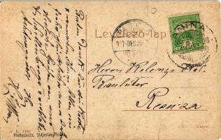 1907 Stájerlakanina, Stájerlak, Steierdorf, Anina; Röm. kath. Kirche / Római katolikus templom. W. L...