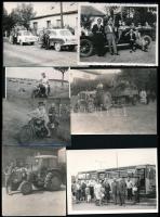 cca 1930-1961 11 db közlekedési eszközökről készült fotó, 6,5×9,5 és 9×14 cm közötti méretekben