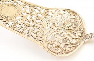 Ezüst tortalapát, áttört, díszes 21 cm, 49 g