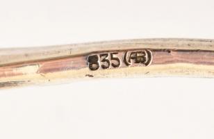 Ezüst tortalapát, áttört, rózsás díszítéssel 18 cm, 45 g