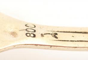 Ezüst tortalapát, áttört, rózsás díszítéssel 22 cm, 52 g